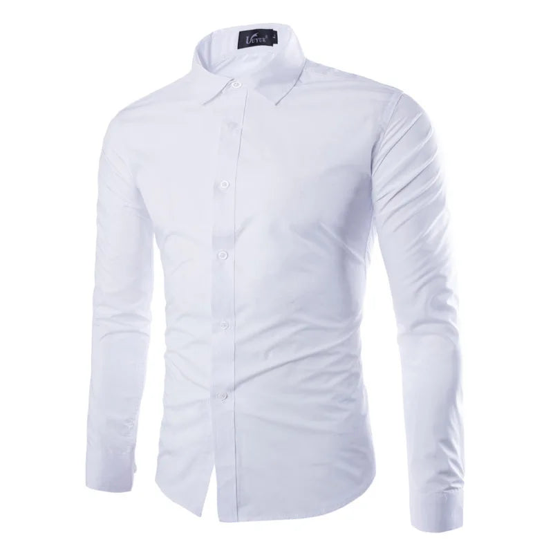Casual Men Corduroy Shirt 2025 Spring Autumn Long Sleeve Striped T Shirts Male Slim Fit Shirt Turn-down Collar Camisa Masculina
