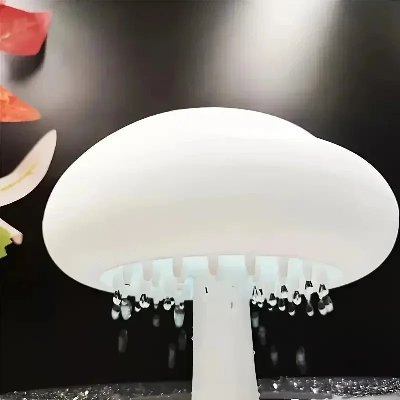 Cloud Humidifier Rain Colorful Mushroom Raindrop Sleep Aid Atmosphere Lamp Night Light Essential Oil Humidifier Room Desktop
