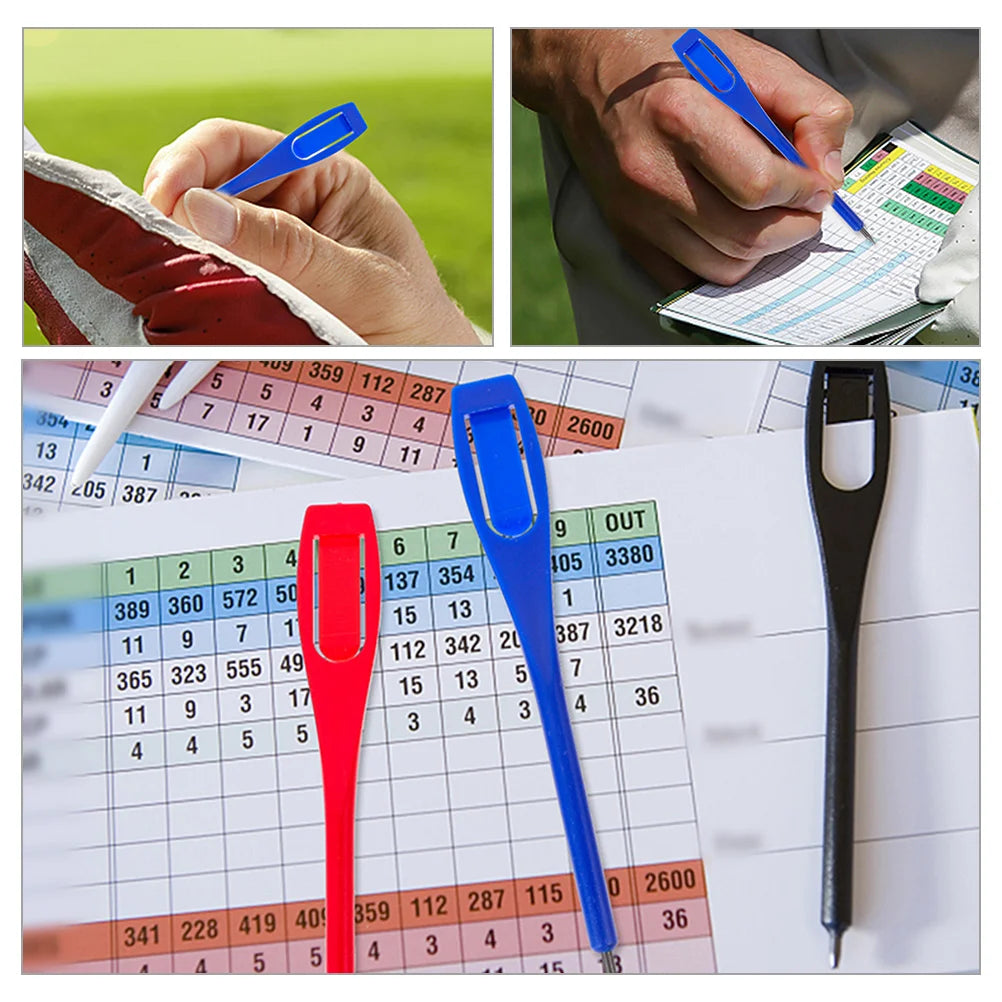 30 Pcs Multi Functional Golf Practice Supplies Portable Score Writing Sketching Non Sharpening Plastic Pencils For Aids Black