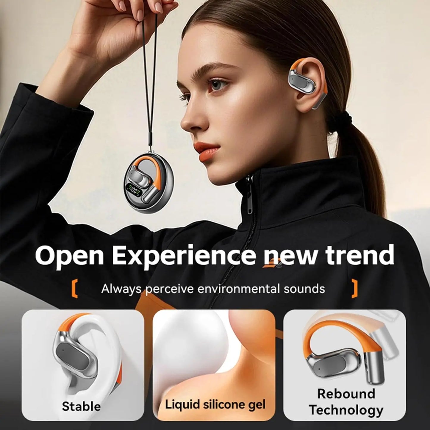 AI Translator On-ear Headphones 144 Languages Real Time Two-Way Translation Earphones Stereo Sound Wireless Bluetooth Headsets