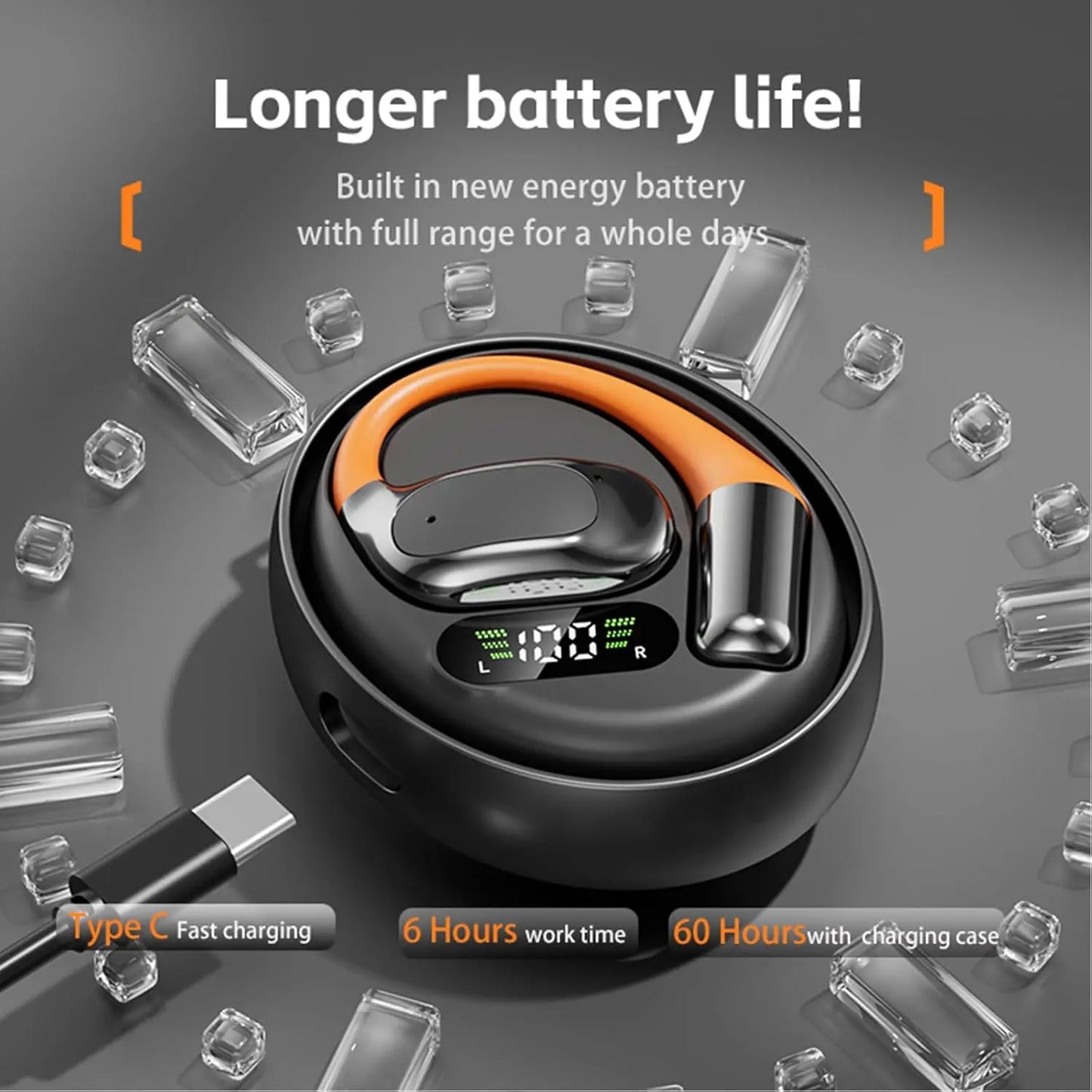 AI Translator On-ear Headphones 144 Languages Real Time Two-Way Translation Earphones Stereo Sound Wireless Bluetooth Headsets