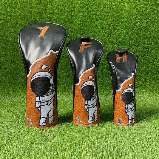 18 golf club head covers - high-quality multi-color striped design, durable protective cover, 1 wooden, golf accessories