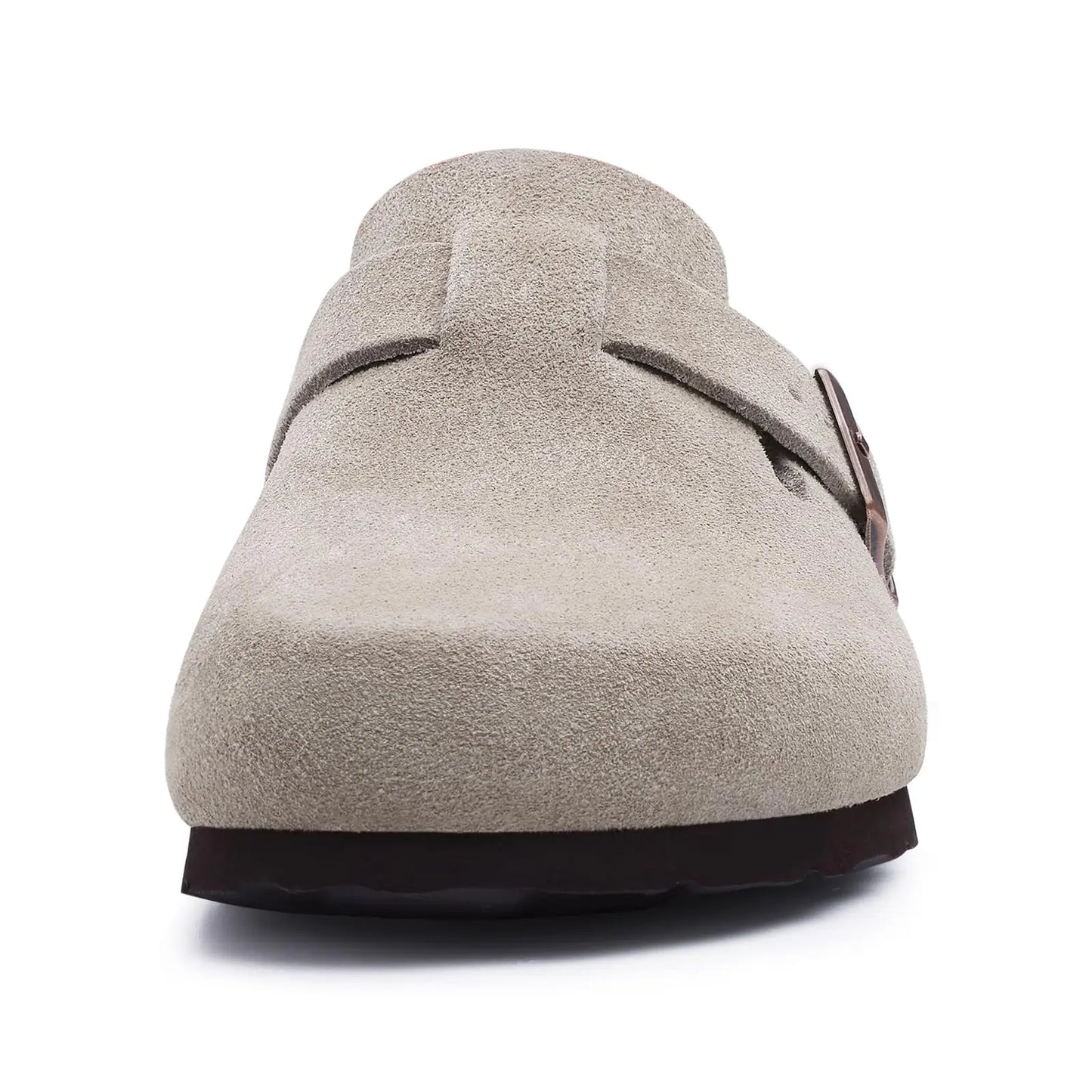 Asgard Women Men Suede Leather Clogs Slippers Fashion Unisex Cork Footbed Sandals Outdoor Antiskid Mules Shoes with Arch Support