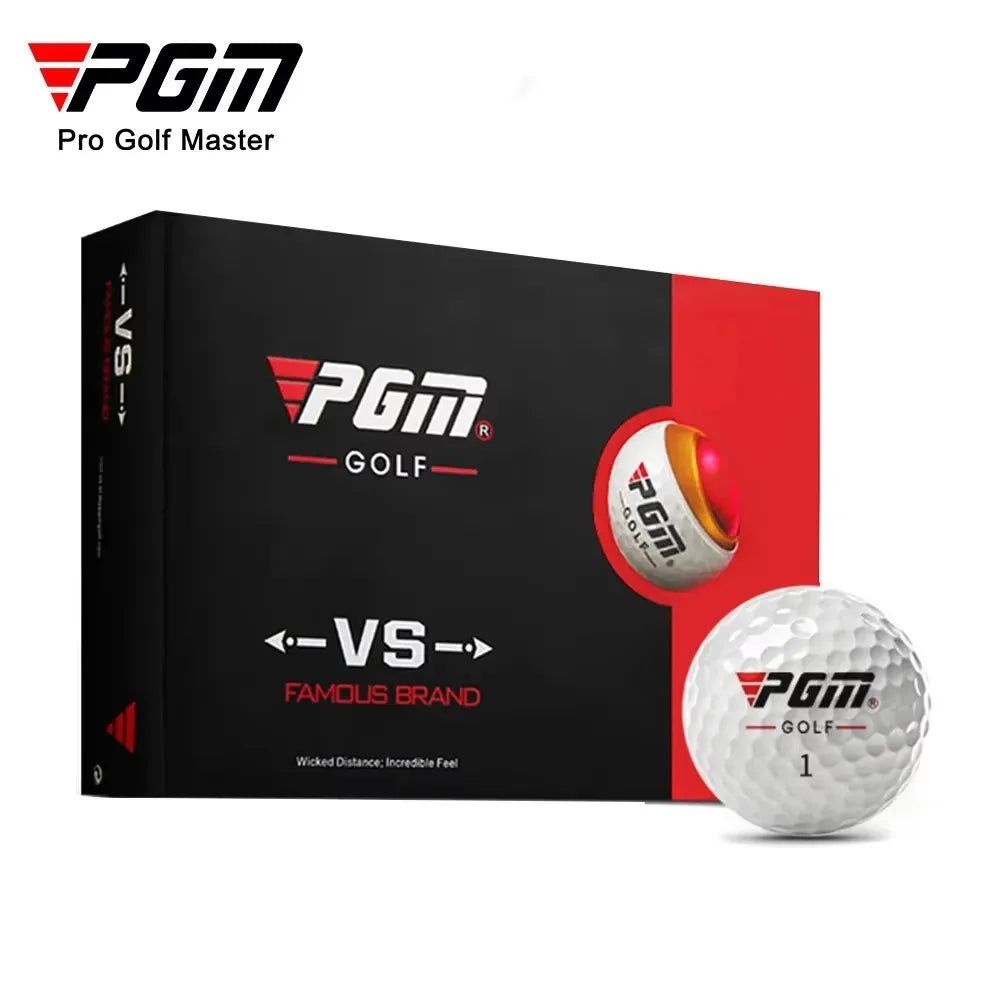 Golf Balls PGM Practice Hardness Outdoor Sport Driving Range Lightweight Synthetic Rubber Golf Three-Layer Competition Balls Set
