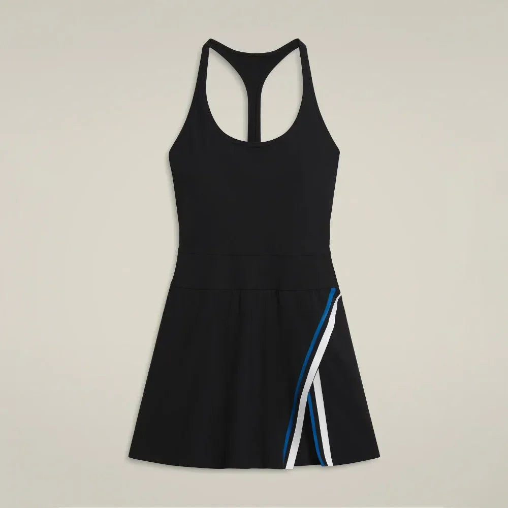 Golf wear Women 2024 Tennis dress with shorts inside Korean badminton sportswear Sports mountaineering wear blue