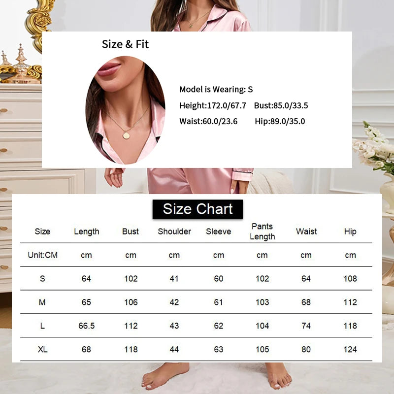 Autumn Women's Pajama Set Love Embroidered Flip Collar Long Sleeve Top and soft  Pants Casual and Comfortable Home Clothes