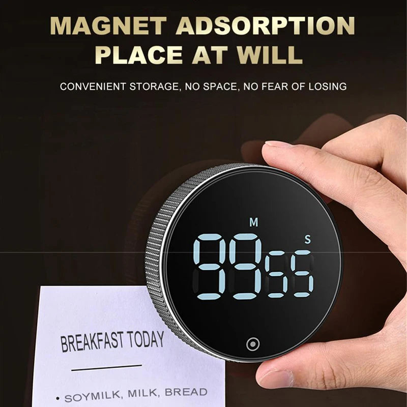 Smart Magnetic Kitchen Digital Timer Chronometer Wall Egg Cooking Boiling Minuteur Timers Child Study Shower Visual Alarm Clock