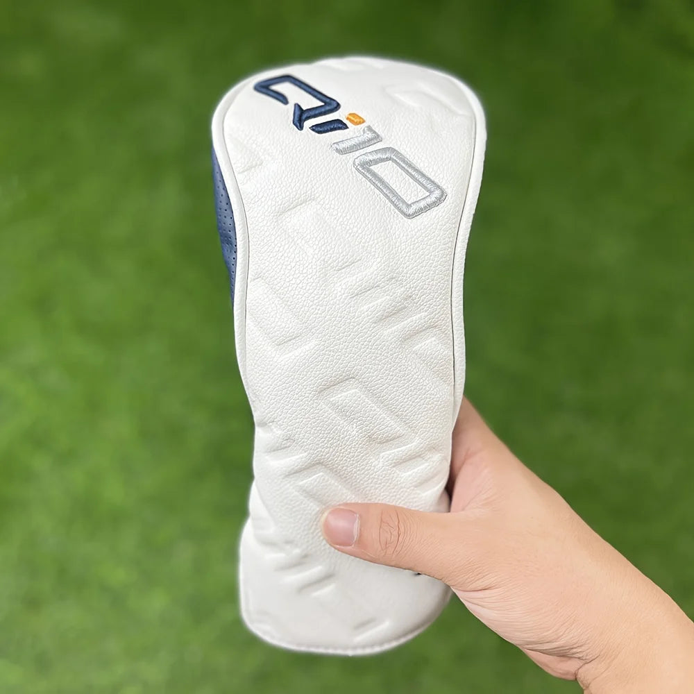simple style golf club cover PU Leather Soft Durable Waterproof Golf Wood Cover, For Driver, Fairway, Hybrid, Golf Accessories