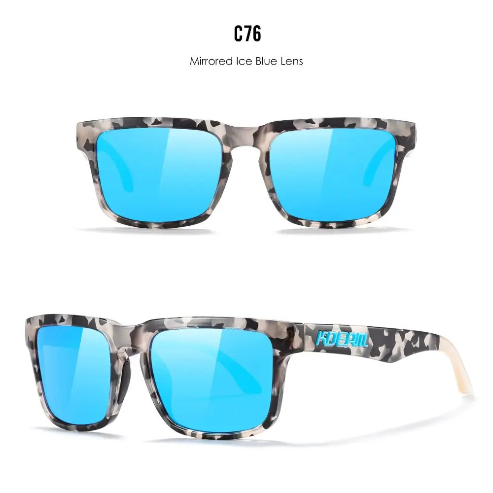 New KDEAM Square Men Polarized Sunglasses For Women Outdoor Sports Activities Glasses Fishing Golfing Eyeglasses With Package