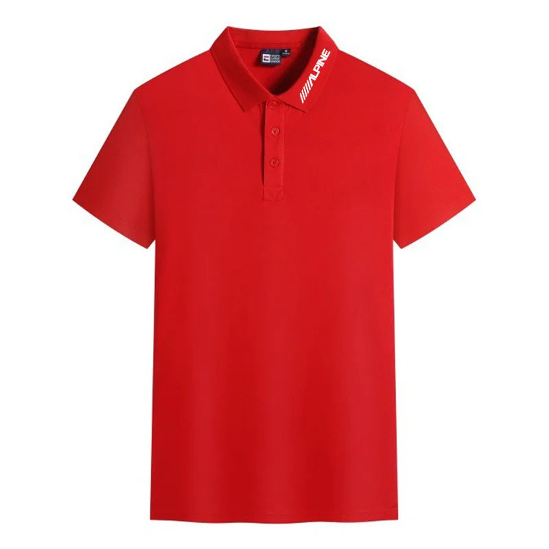 Men's Polo Shirt Golf Shirt Men's Summer Casual Breathable Comfortable Polo Shirt Solid Color High Quality Short Sleeve T-Shirt