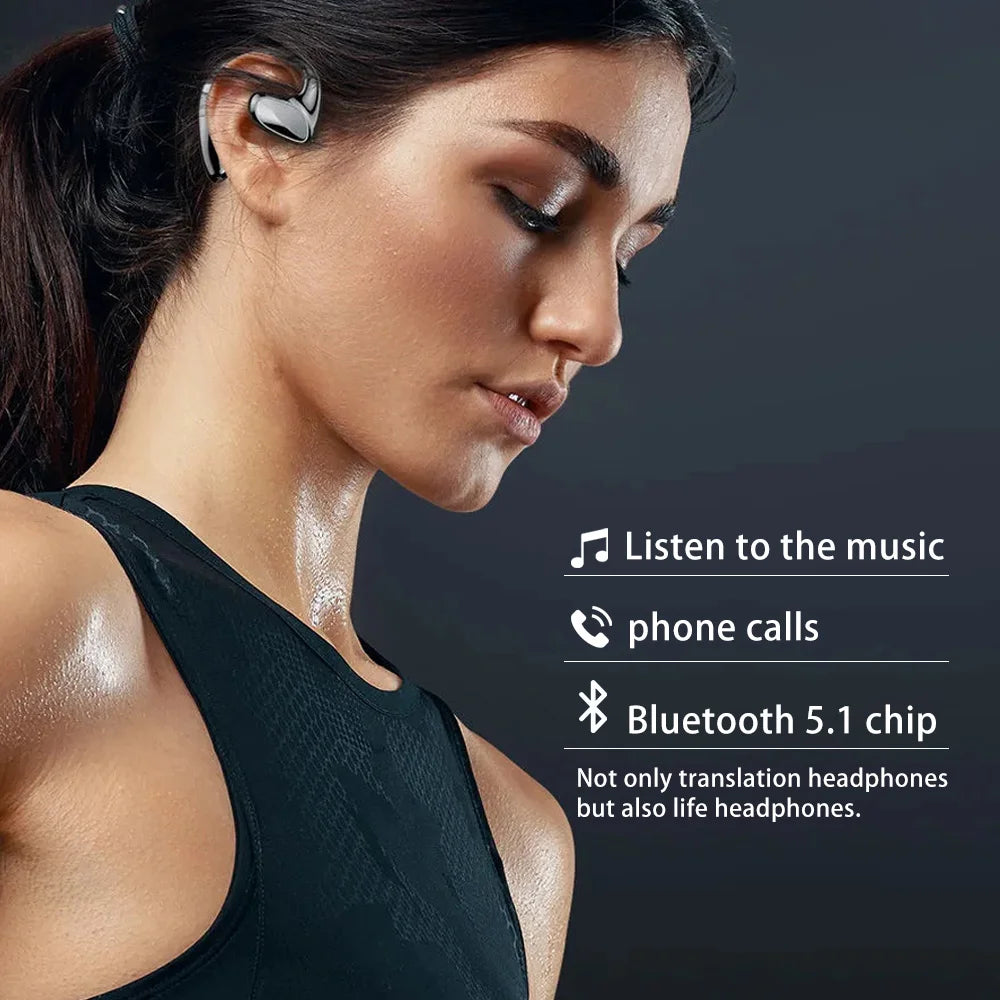 M8 Translation Headphones 144 Languages instant Translate Smart Voice Translator Wireless Bluetooth Translator Earphone