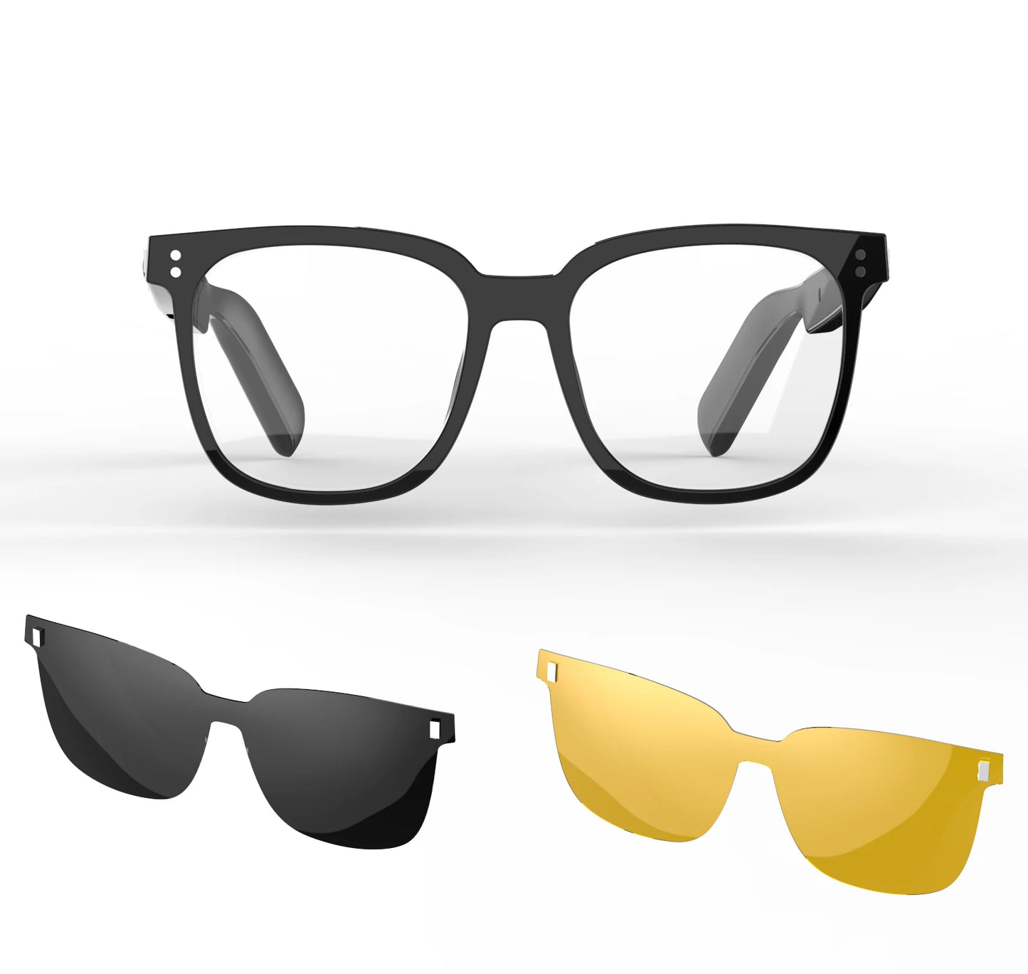 2025 New SG-19 Pro Smart Glasses Bluetooth Glasses Magnetic Polarized Night Vision Lenses Anti Blue Light Glasses Sunglasses