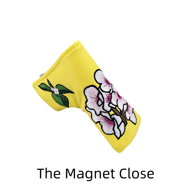 Flower embroidery Golf Club #1 #3 #5 Wood Head covers Driver Fairway Woods Cover Putter Headcover