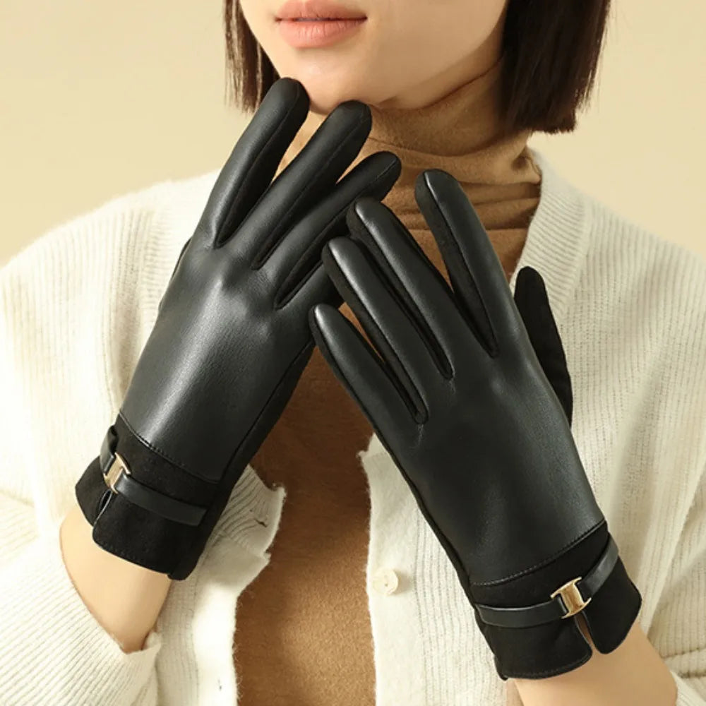 2024 Touchable Screen Winter Gloves Full Finger Warm Driving Mittens Waterproof Touch Screen Gloves Outdoor Sports