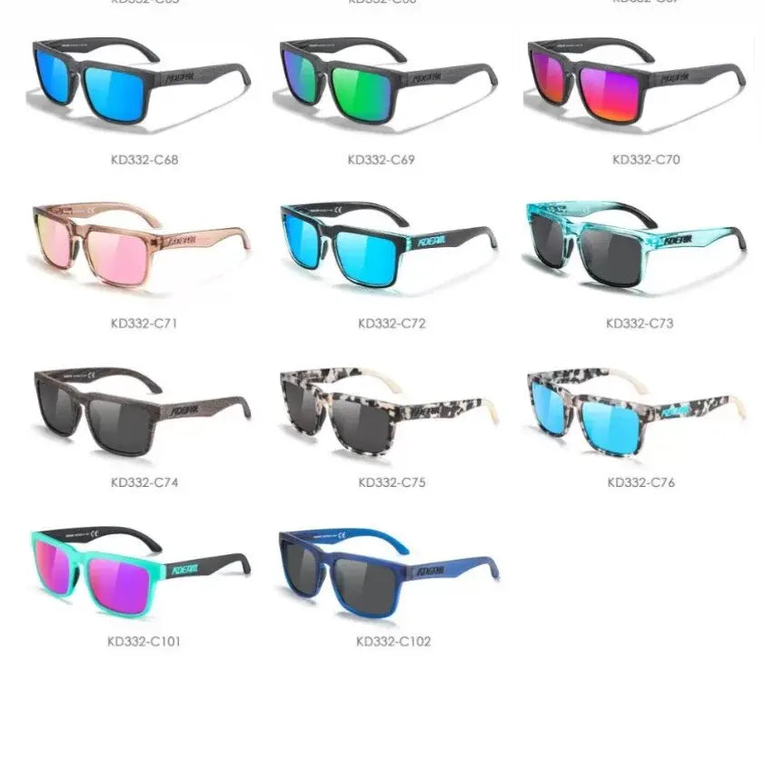 New KDEAM Square Men Polarized Sunglasses For Women Outdoor Sports Activities Glasses Fishing Golfing Eyeglasses With Package