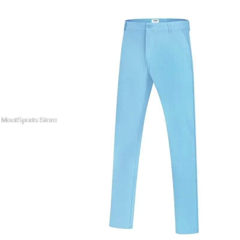 PGM XXXL Mid Waist Golf Pants Summer Breathable High Stretch Men Trousers Male Quick-Dry Sports Pants Straight Golf Apparel