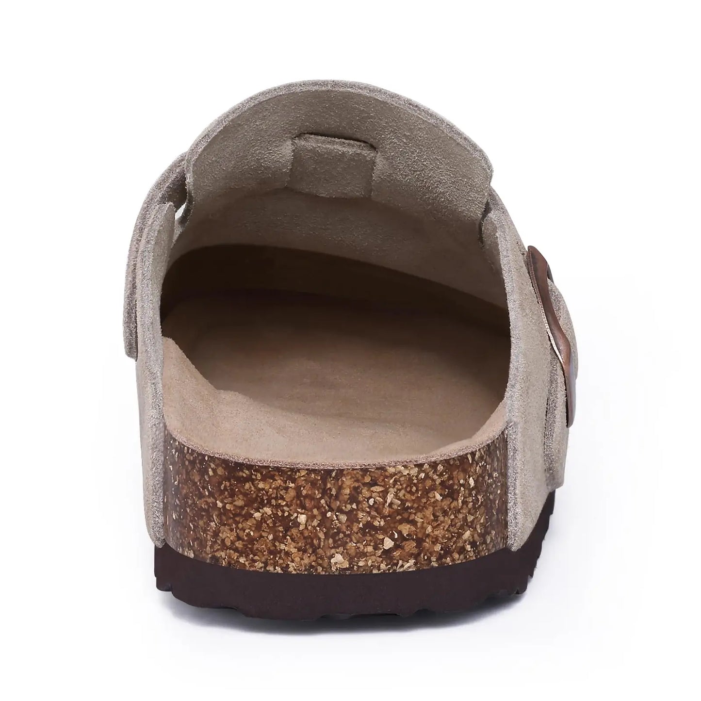 Asgard Women Men Suede Leather Clogs Slippers Fashion Unisex Cork Footbed Sandals Outdoor Antiskid Mules Shoes with Arch Support
