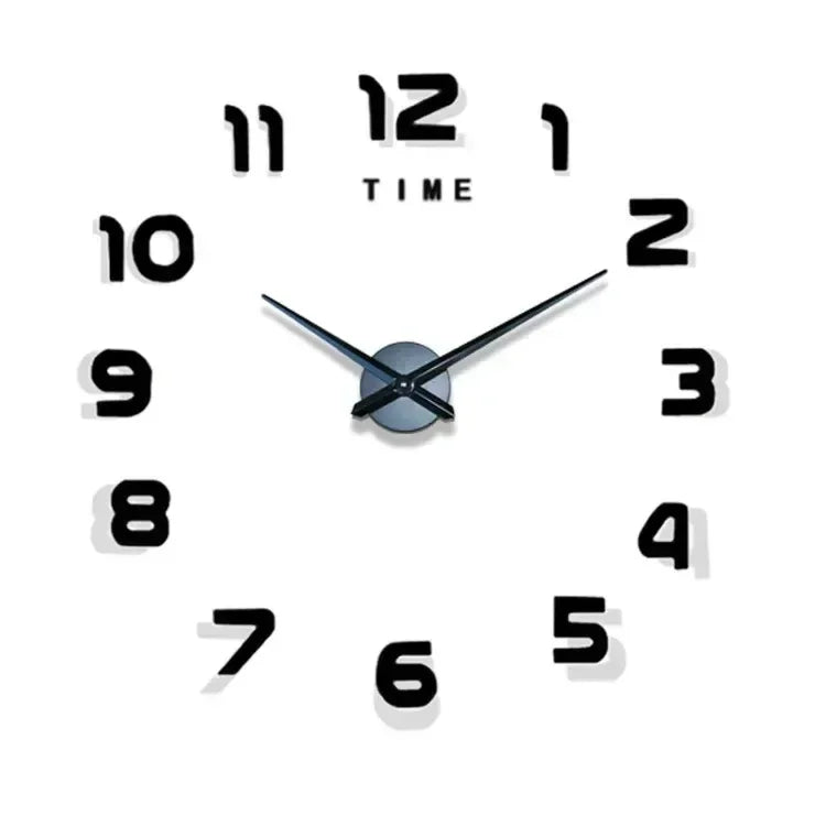 Digital Clock Wall Stickers Needle Decoration Glowing Clocks DIY Bedroom Living Home Quartz Creatives Removable Room Watches
