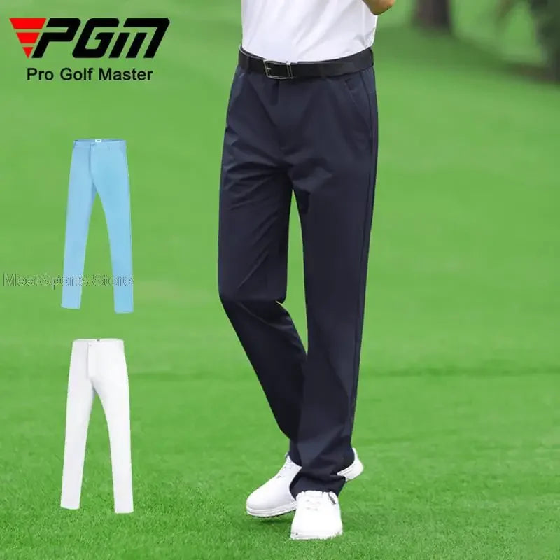 PGM XXXL Mid Waist Golf Pants Summer Breathable High Stretch Men Trousers Male Quick-Dry Sports Pants Straight Golf Apparel