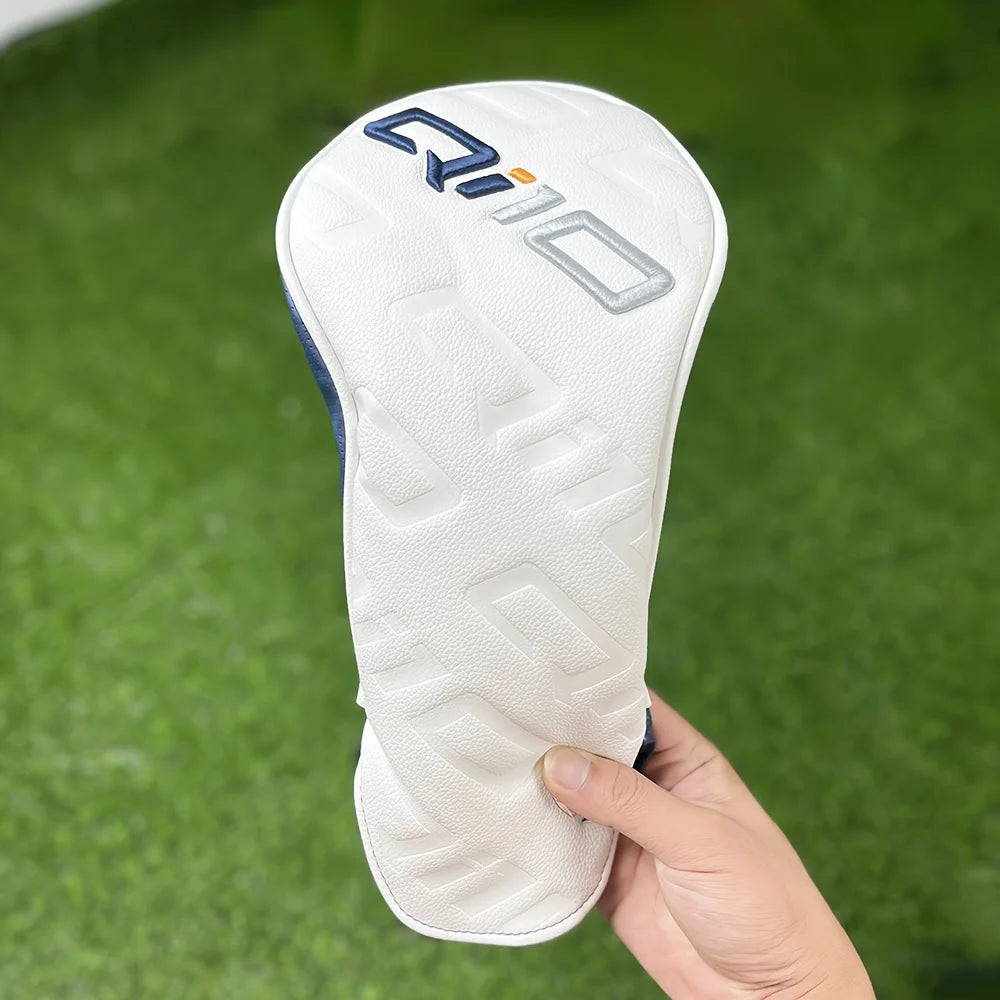 simple style golf club cover PU Leather Soft Durable Waterproof Golf Wood Cover, For Driver, Fairway, Hybrid, Golf Accessories