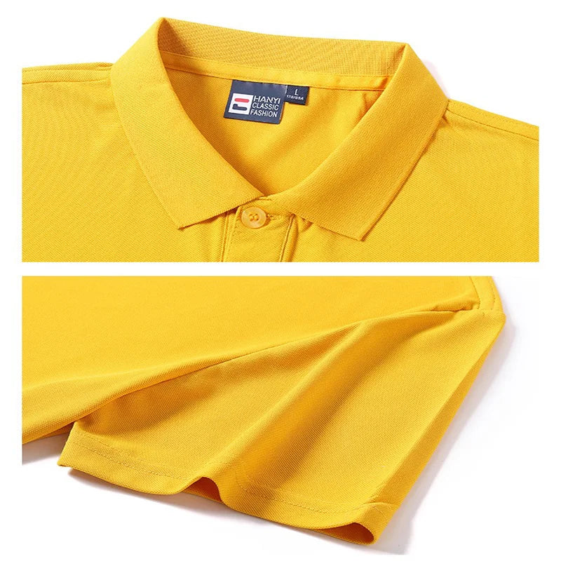 Men's Polo Shirt Golf Shirt Men's Summer Casual Breathable Comfortable Polo Shirt Solid Color High Quality Short Sleeve T-Shirt