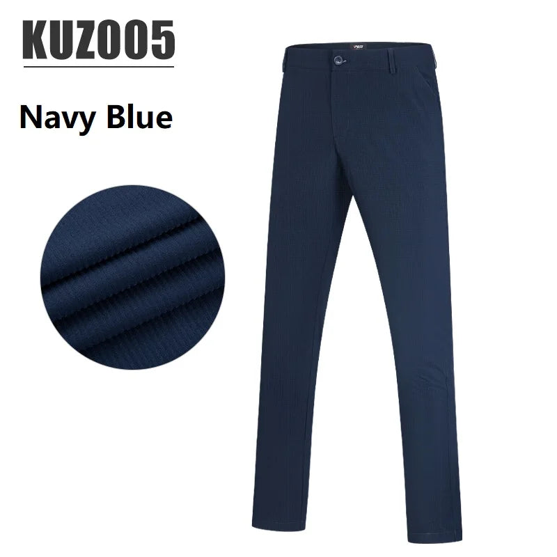 PGM XXXL Mid Waist Golf Pants Summer Breathable High Stretch Men Trousers Male Quick-Dry Sports Pants Straight Golf Apparel