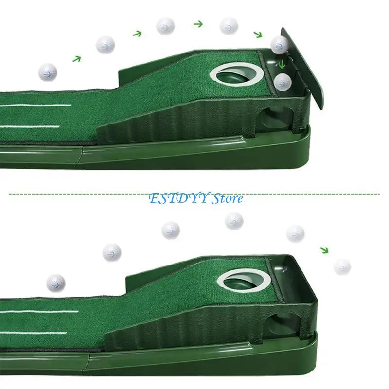 G6DE Golfs Hole Cover Golfs Practice Putting Green Putting Mat Golfs Putting Game Set Includes Green Putting Tool Golfs Mat