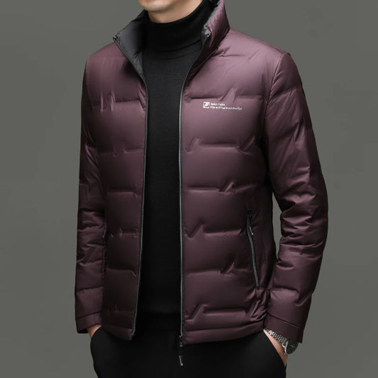 Winter Down Jacket 2026 Light Luxury Brand Men's Coat 90% White Duck Down Lining Outdoor Leisure Sports Men's Jacket