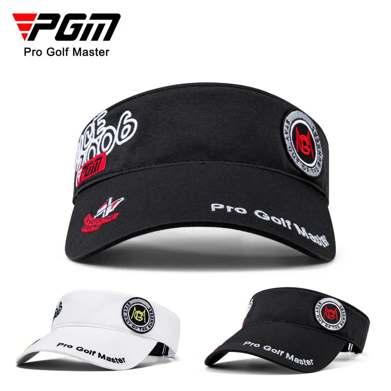 PGM New Golf Men's Headless Cap Breathable Quick Drying Ball Cap Sunshade and Sun Protection Fashionable Trend Embroidery