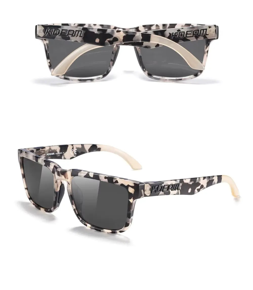New KDEAM Square Men Polarized Sunglasses For Women Outdoor Sports Activities Glasses Fishing Golfing Eyeglasses With Package