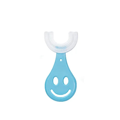 Children U-shaped Electric Toothbrush 360 Degrees Smart Cartoon Kids Silicone Toothbrush Automatic Rechargeable Sonic Toothbrush