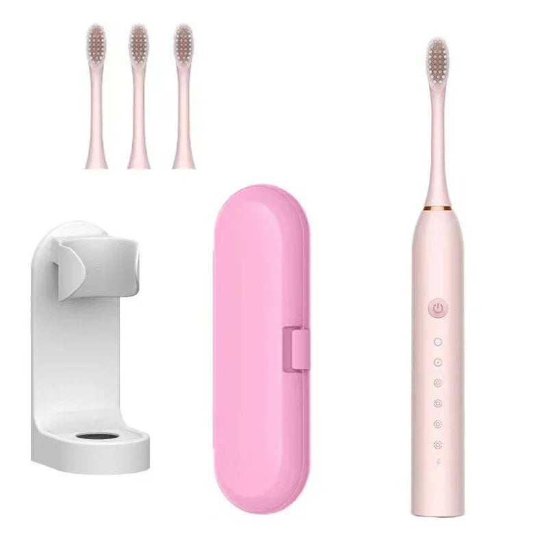 Xiaomi 6 Gear Powerful Sonic Electric Toothbrush USB Waterproof Smart Rechargeable Toothbrush Washable 8 brush heads Whitening