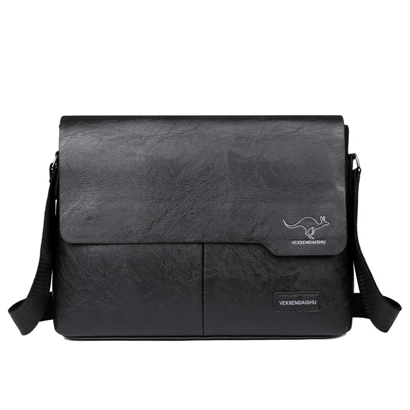 Luxury Brand Men Shoulder Bag For IPAD Leather Business Handbag Men Messenger Bag Large Side Sling Bag Fashion Man Crossbody Bag