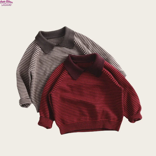 Toddler Striped Vintage Cotton Sweater