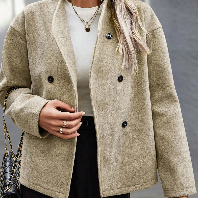 Autumn Women Coat New Streetwear Fashion Long Sleeves Button Casual Slim Coat Sexy Solid Elegant Lady Versatile Topcoat Clothing
