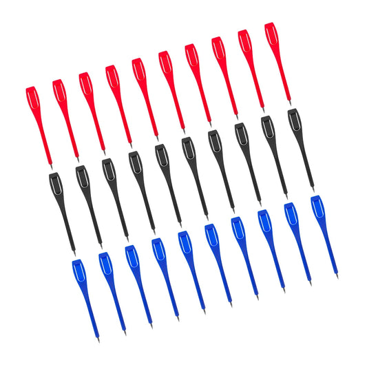 30 Pcs Multi Functional Golf Practice Supplies Portable Score Writing Sketching Non Sharpening Plastic Pencils For Aids Black