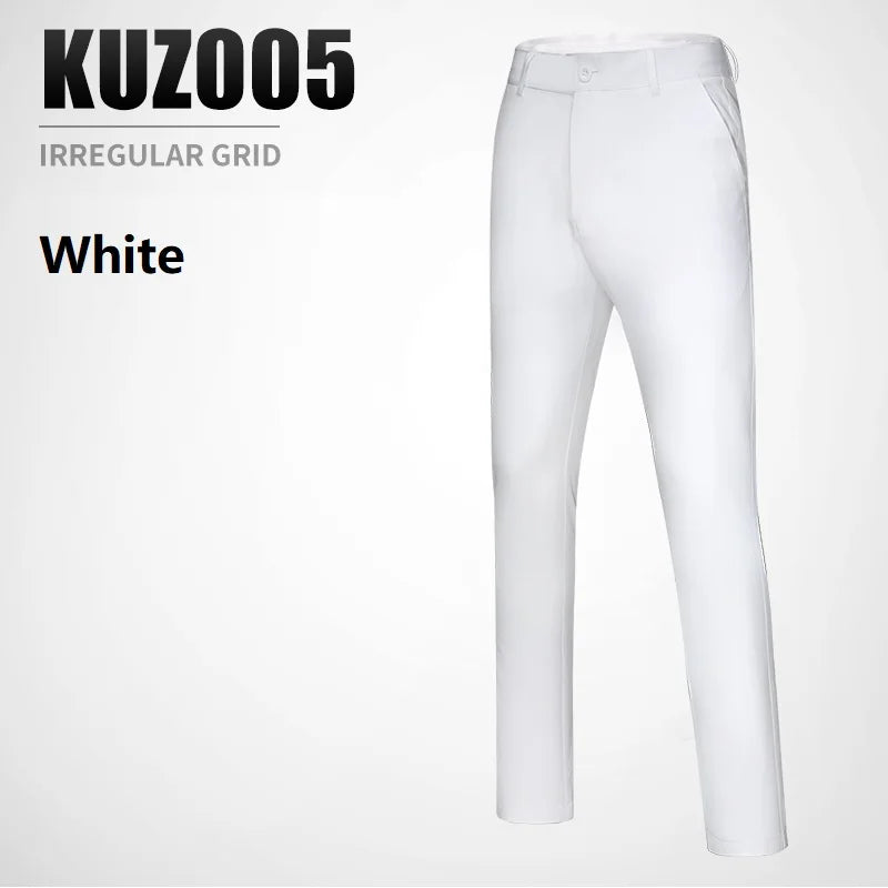 PGM XXXL Mid Waist Golf Pants Summer Breathable High Stretch Men Trousers Male Quick-Dry Sports Pants Straight Golf Apparel