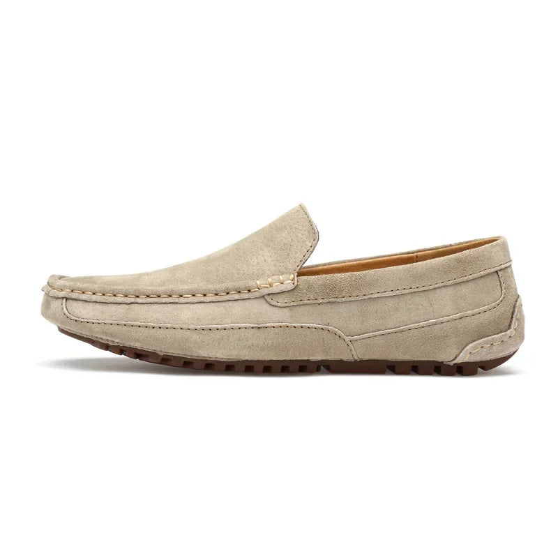 Suede Leather Man Loafers Luxury 2025 Casual Shoes for Men Boat Shoes Men Slip on Driving Shoes Male Moccasins Zapatos Sneakers