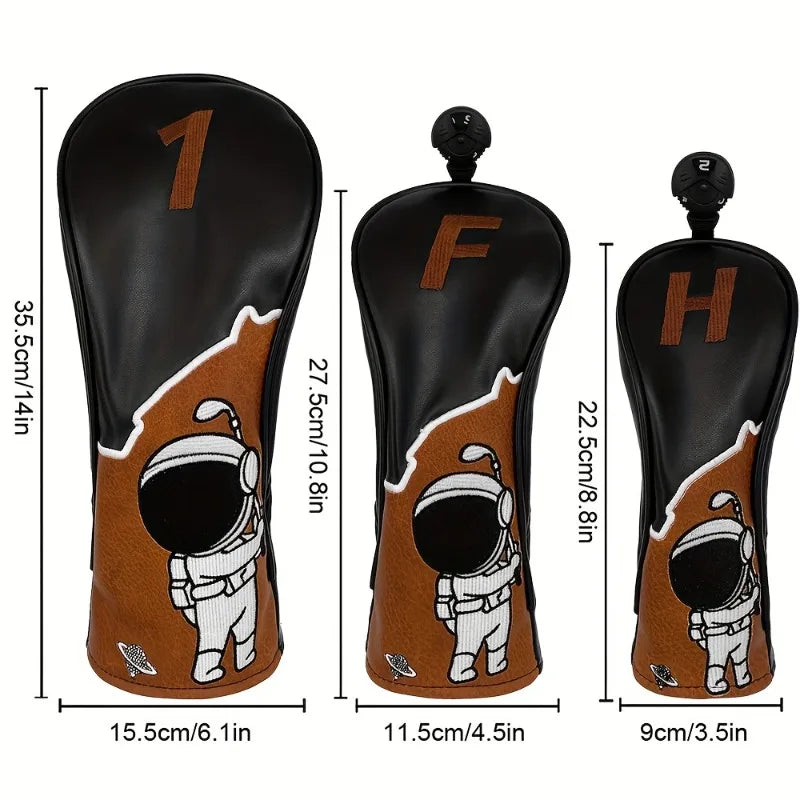 18 golf club head covers - high-quality multi-color striped design, durable protective cover, 1 wooden, golf accessories