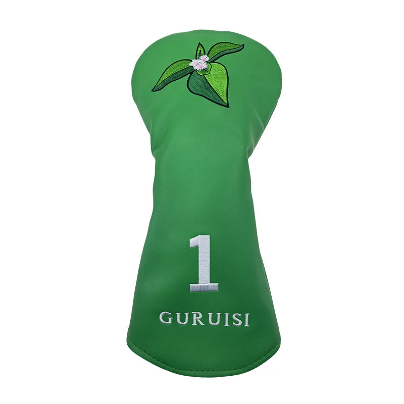 Flower embroidery Golf Club #1 #3 #5 Wood Head covers Driver Fairway Woods Cover Putter Headcover