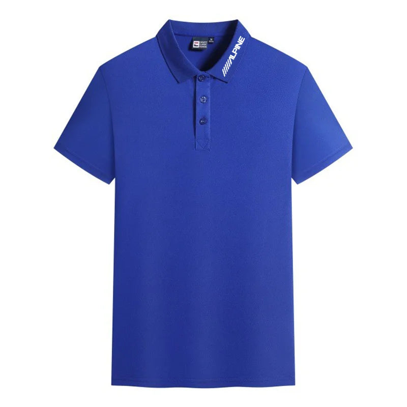 Men's Polo Shirt Golf Shirt Men's Summer Casual Breathable Comfortable Polo Shirt Solid Color High Quality Short Sleeve T-Shirt