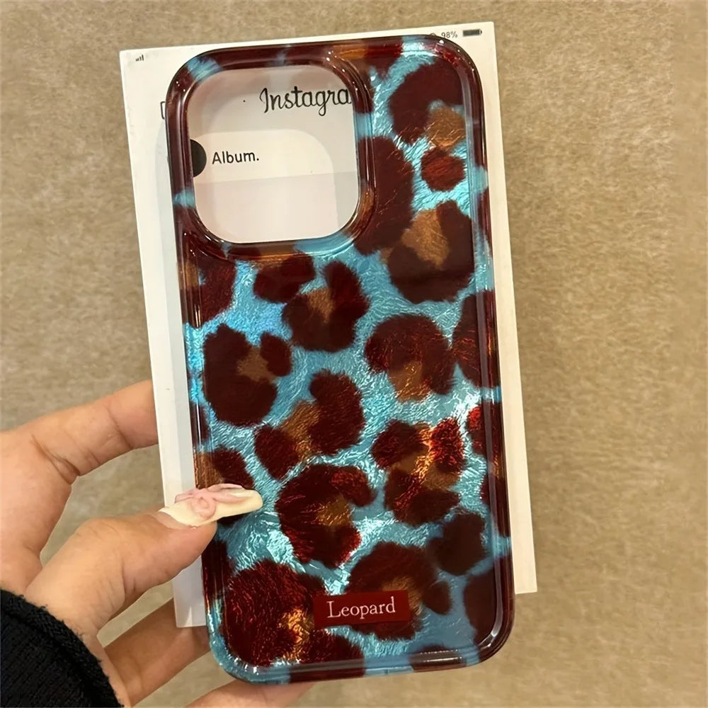 Stylish Leopard Print Phone Case for iPhone