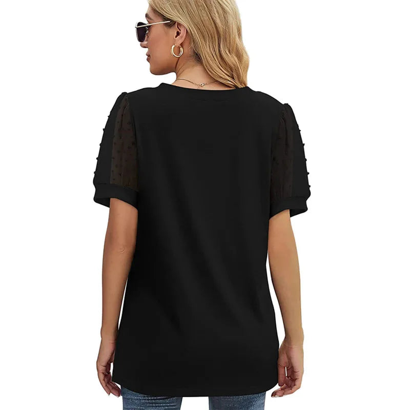Women's t-shirt Summer 2023 Cotton Solid Colors Short Sleeve Tee Female Clothing Casual Streetwear Elegant and Chic White Top