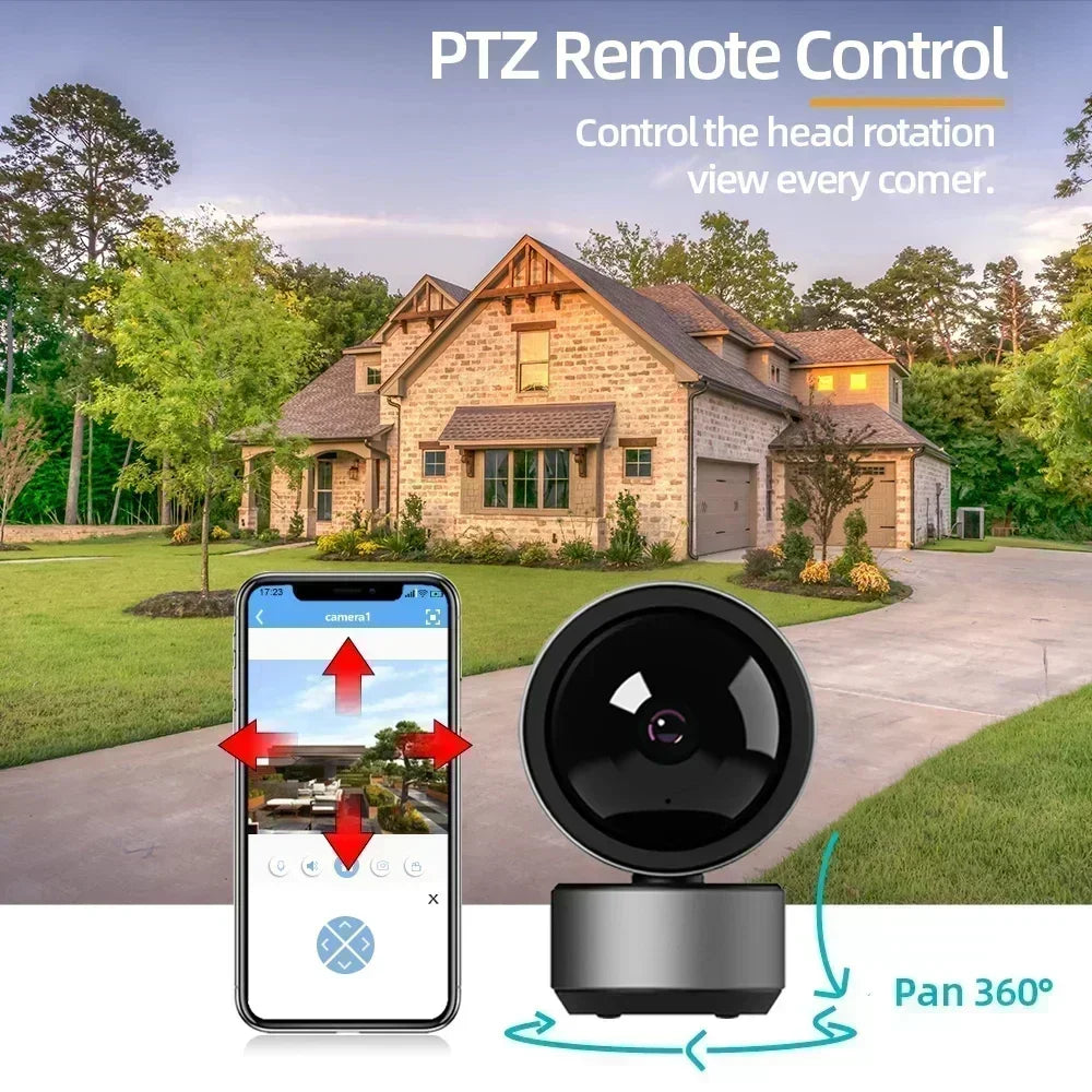 Smart Life 5MP IP WiFi Camera Surveillance Security Baby Monitor Automatic Human Tracking Cam Two Way Audio Indoor Video Camera