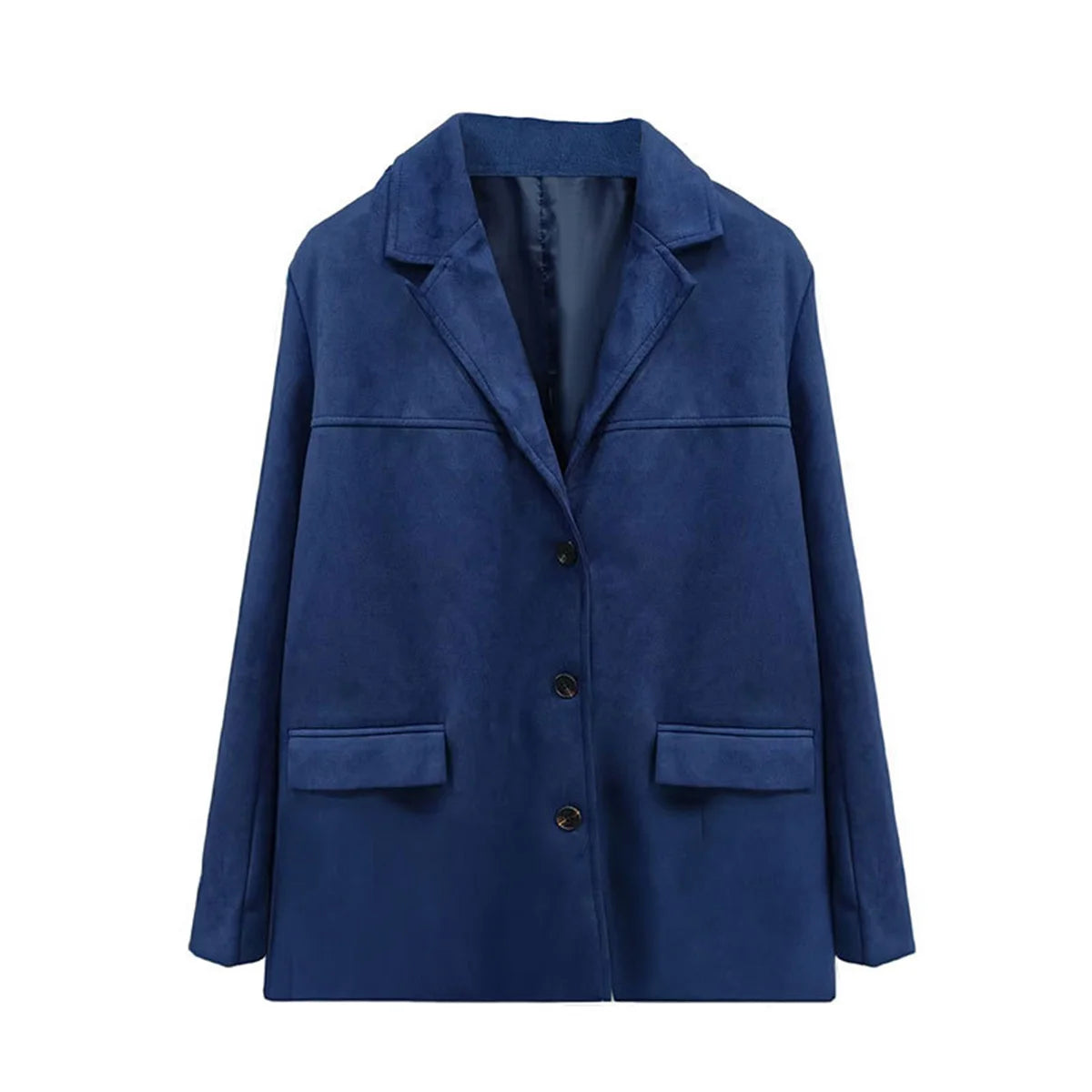Women Fashion Vintage Leather Jacket 2025 Autumn Winter New In Solid Lapel Single Breasted Coat Street Loose Blazer Outfit Coats