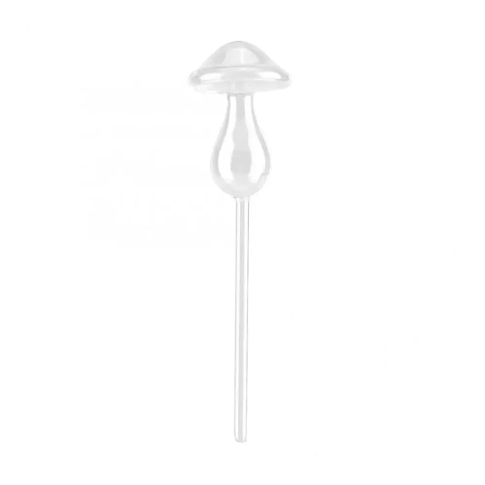 Mushroom Shape Plant Watering Glass Globes Glass Self Watering Mushroom Automatic Watering Device Rainbow