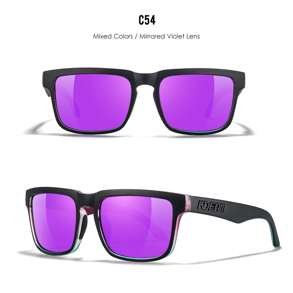 New KDEAM Square Men Polarized Sunglasses For Women Outdoor Sports Activities Glasses Fishing Golfing Eyeglasses With Package