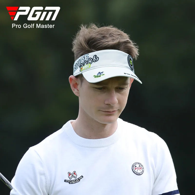 PGM New Golf Men's Headless Cap Breathable Quick Drying Ball Cap Sunshade and Sun Protection Fashionable Trend Embroidery