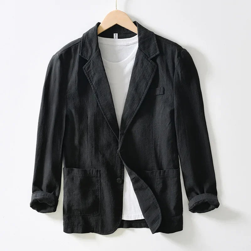 Men's Blazer Jacket Spring Summer Solid Slim Casual Business Thin Terno Masculino Breathable Suit Coat Male Korean Fashion