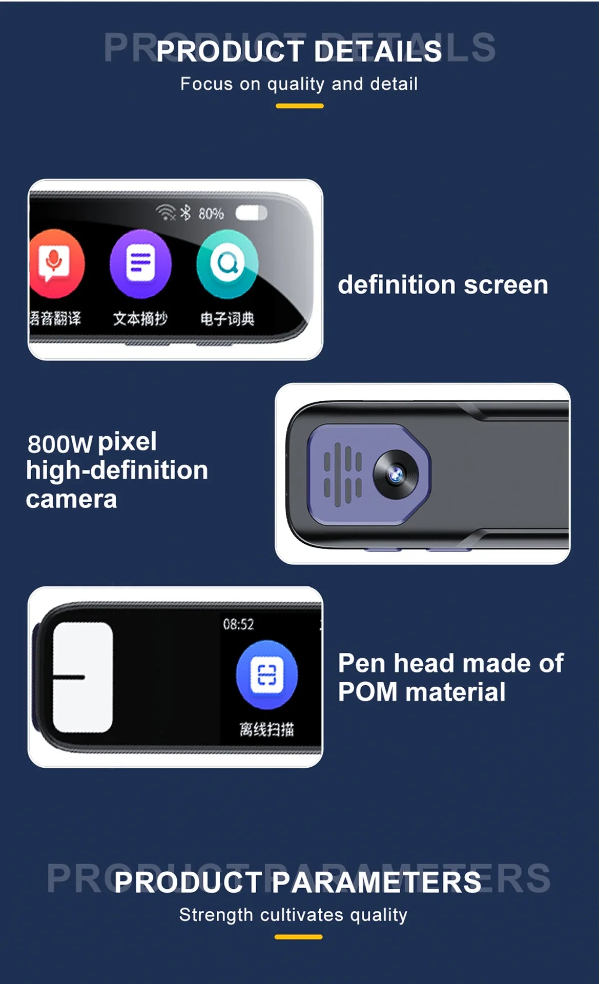 AI Smart Pen with ChatGPT integration Built-in ChatGPT integration scans questions and receives instant AI-generated answers
